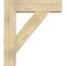 Ekena Millwork Traditional Block Rough Sawn Bracket w/ Offset Brace, Douglas Fir, 8"W x 30"D x 34"H BKT0806X30X34TRA05RDF - alternate 2